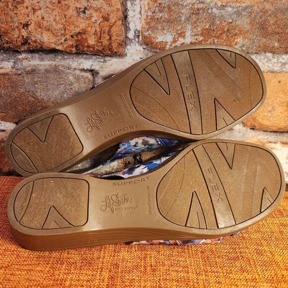 Life Stride Floral Women's Slingback Wedge Sandals Size 8 Mimosa - Picture 6 of 10